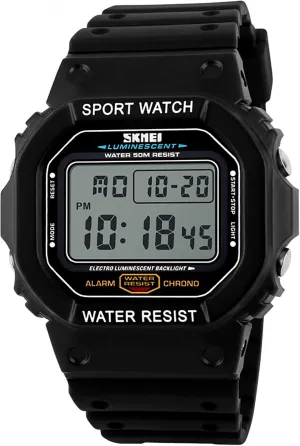 Black Wristwatch Carlien Waterproof my Stylish Men's Sports Digital Watch, Trendy and Cool 