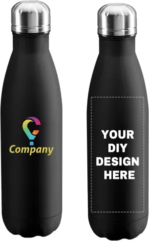 Bottle Print in USA 17oz Stainless Steel Double dimension lvory Wall Leakproof Cups With Colorful Text Logo for Sports Outdoors Personalized Custom Water 
