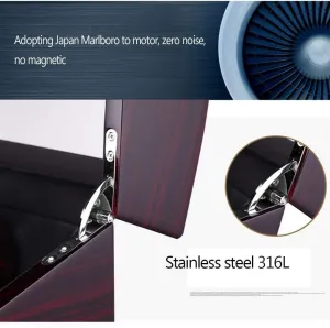 Box 4 Modes 2 Power Supply Mode-19.5??18??1 Watch Winder Box Automatic Watch Winder Box meticulously Unisex Watch Winder, Automatic Wood Double Rotation Winders Deluxe Silent Motor Wood 