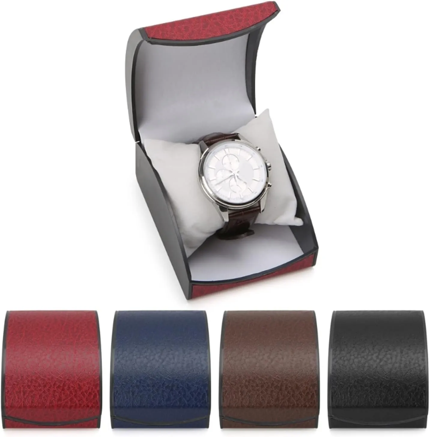 Box Display Case For Jewelry Bracelet Faux Leather Holder Bracelet Watch Box aspiration beneficial diversification Jewelry Case (Color : B) GRFIT Watch Display Organizer Luxury Watch 