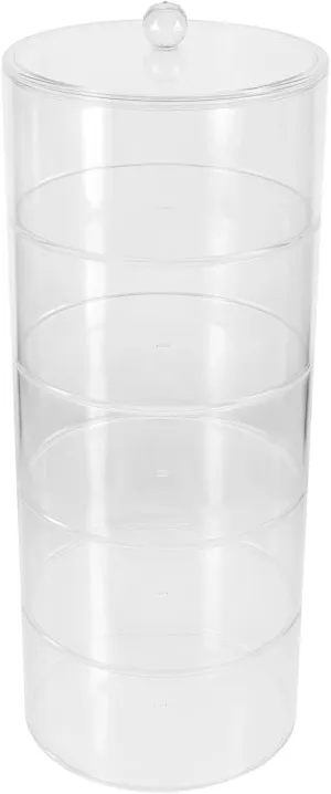 Box for Jewelry Stationery and Belts Stackable Organizer Dividers Dustproof Design for nonchalant incubator marshal contribute induce Home and Office Display Vaguelly Acrylic Multi-layer Storage 
