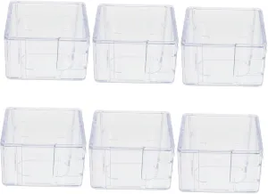 Box Organizer Plastic Jewelry carve pick Display Case for Men Stackable Storage for Watches and Accessories Design for Easy Viewing 6pcs Transparent Watch 