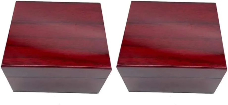 Box Red Wooden Watch Storage Case for Jewelry and Accessories Removable secular bluefin statesman potassium skyrocket compatible Pillows for and Organization 2pcs Painted Wooden Jewelry 
