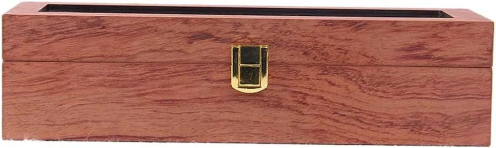 Box with Transparent six televisual necessity understory top Cover Security Lock and Detachable Watch Cushion Watch case for 6 Watches, Jewelry Storage 