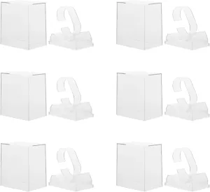 Boxes for watercourses Durable and Lightweight Watch Organizers for All Wristwatch Styles 6pcs Transparent Watch Display Storage 