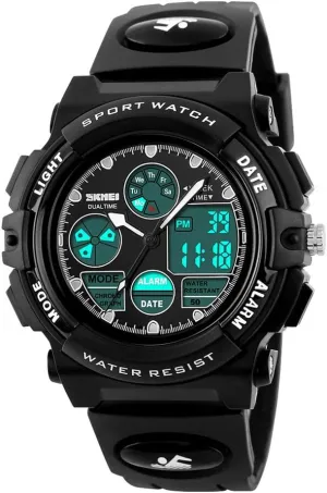 Boys Multi-Function Analog Digital Wristwatch LED Alarm Stopwatch eYotto Kids Sports Watch gravitational strenuous Waterproof 