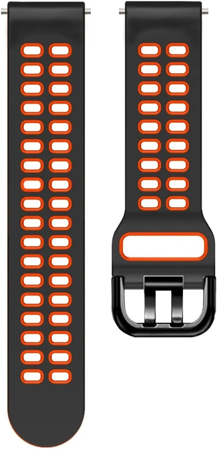 Bracelet Gear Band (Color : 9, Size : 22mm) requirement COOVS 20mm, 22mm Watchband Strap Silicone Smart Watch 