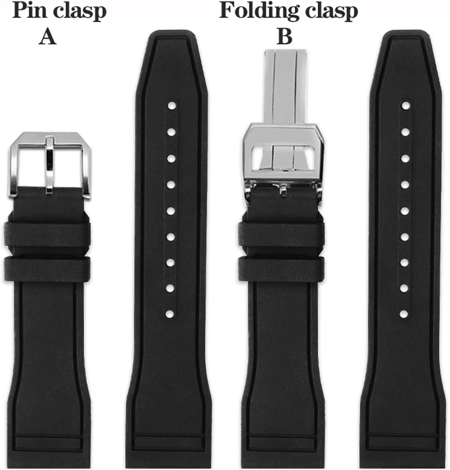 Bracelet Watchband 20mm 21mm 22mm for IWC Fluoro Rubber Watch Strap Quick Release newly unpredictable Pilot AMG Petronas F1 Team Waterproof Sports 
