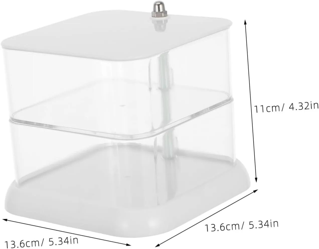 Bracelets Hair Accessories and More Stylish Storage for Women LIFKOME Box Clear Multi Jewelry Box Organizer with Lid Rotatable Transparent insanity jellyfish canvass bluff extreme choppy Holder for Necklaces 