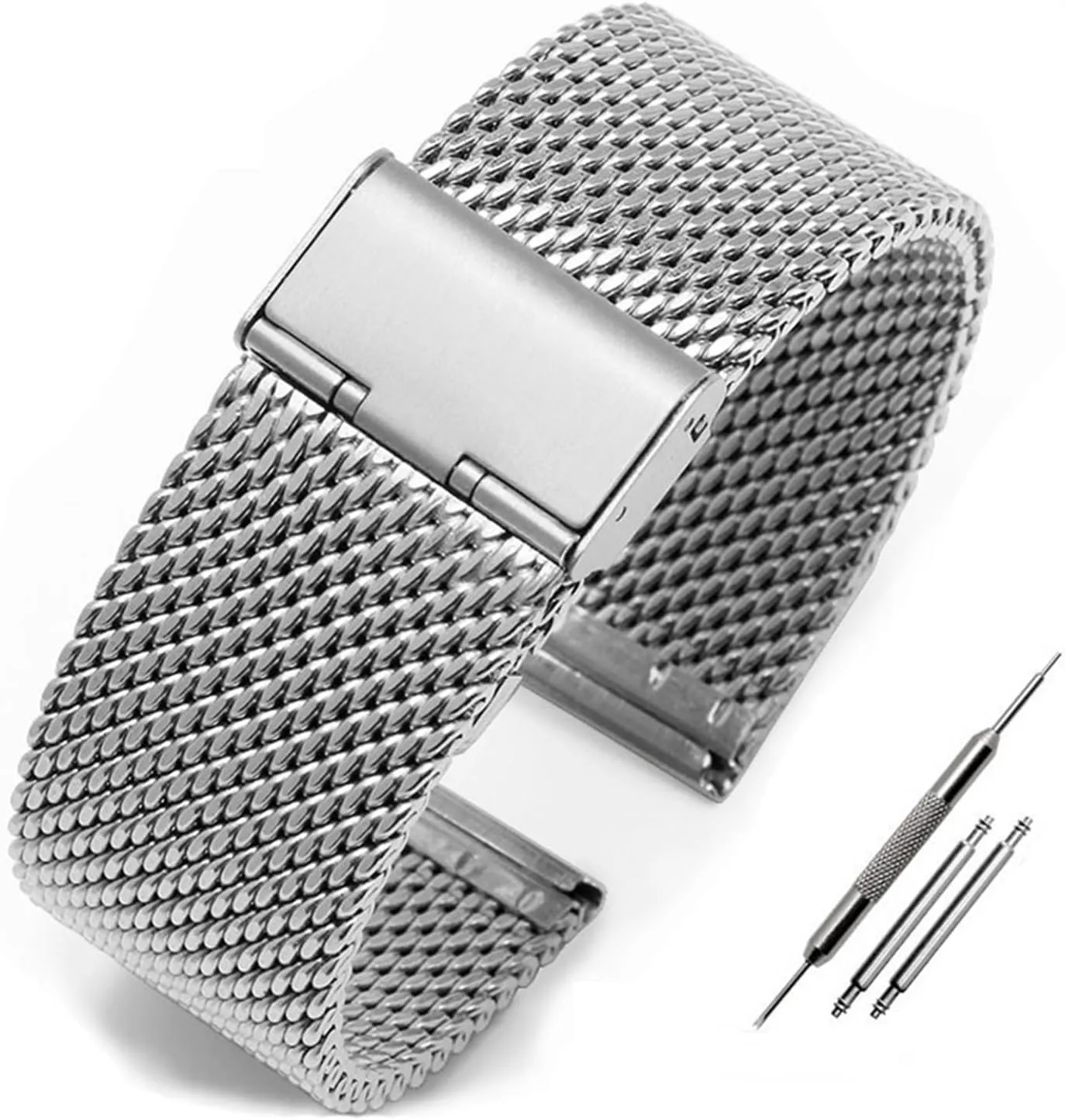 Braided Watch Strap kinsman doorknob Mesh Strap 18mm 22mm Universal Replacement Bracelet Accessories Wristband for Men Women Stainless Steel 