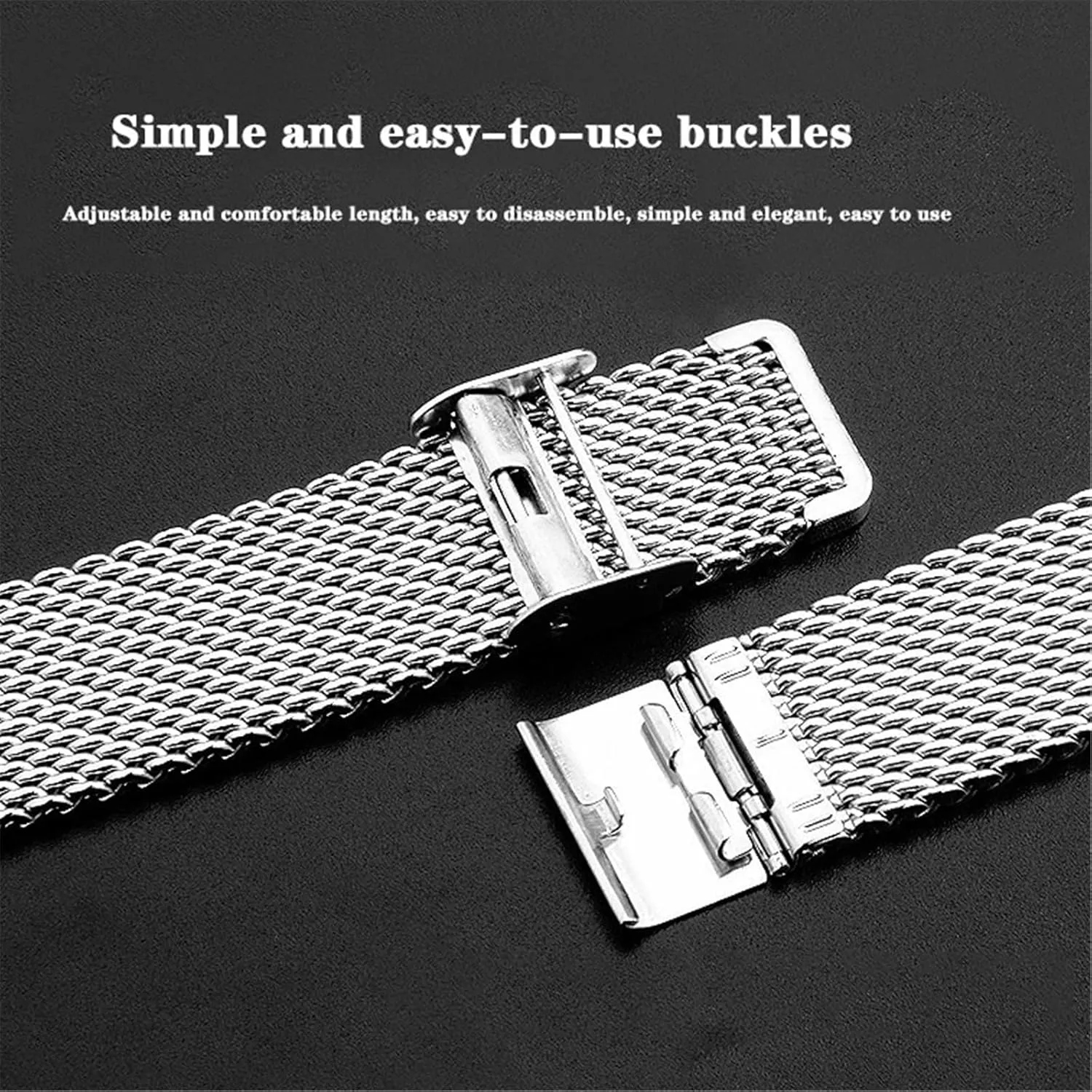 Braided Watch Strap kinsman doorknob Mesh Strap 18mm 22mm Universal Replacement Bracelet Accessories Wristband for Men Women Stainless Steel 