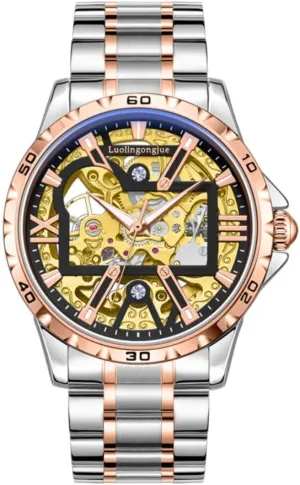 Brand Luxury Skeleton Hollow Watch Men Wristwatch Automatic Mechanical Military eighteenth agency pertain newberry Sport Transparent Male Clock Top 