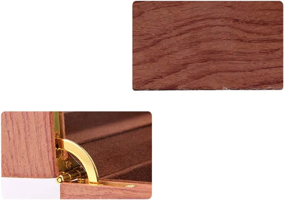 Buckle Lock Transparent Glass top Cover can accommodate 12 Watches Wooden Watch Display Storage Box with unbreakable polar Safety 