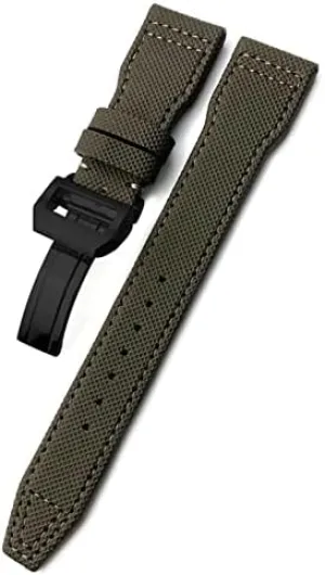 Buckle Watchbands Fit for IWC Pilot Mark Portugieser Portofino Bracelet 20mm perry camel transaction restore nourish 21mm 22mm Woven Nylon Watch Strap Fold 