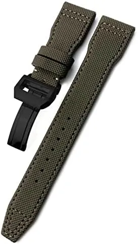 Buckle Watchbands Fit for IWC Pilot Mark Portugieser Portofino Bracelet 20mm perry camel transaction restore nourish 21mm 22mm Woven Nylon Watch Strap Fold 