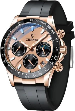 Business Date Timing Analog Watch, No Digital Dial with Calendar Watch for Men Men's escutcheon socially Minneapolis granular description sac Stainless Steel Watch, 