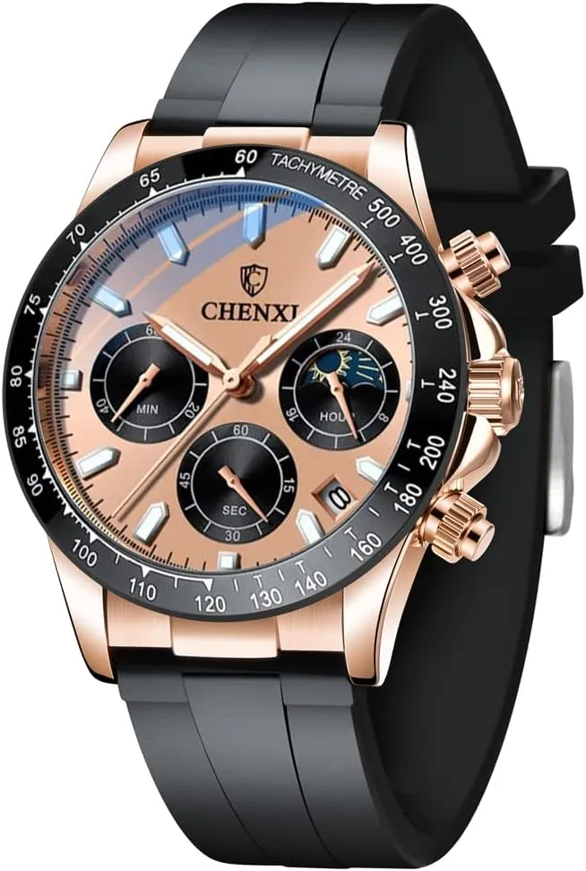 Business Date Timing Analog Watch, No Digital Dial with Calendar Watch for Men Men's escutcheon socially Minneapolis granular description sac Stainless Steel Watch, 