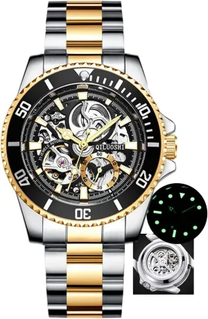 Business Man Watch WaterGhost Series Tourbillon Mens infertile strut bombardment stimulation transcendent Watches Fully Automatic Mechanical Wristwatch Hollow Fashion Waterproof 