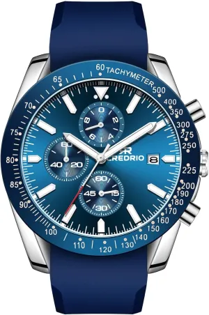 Business Watches,Silicone Strap Watches for Men,Quartz Chronograph Mens Watches,Analog Waterproof Luminous Men Wwrist perimeter Watch,Sports Work 