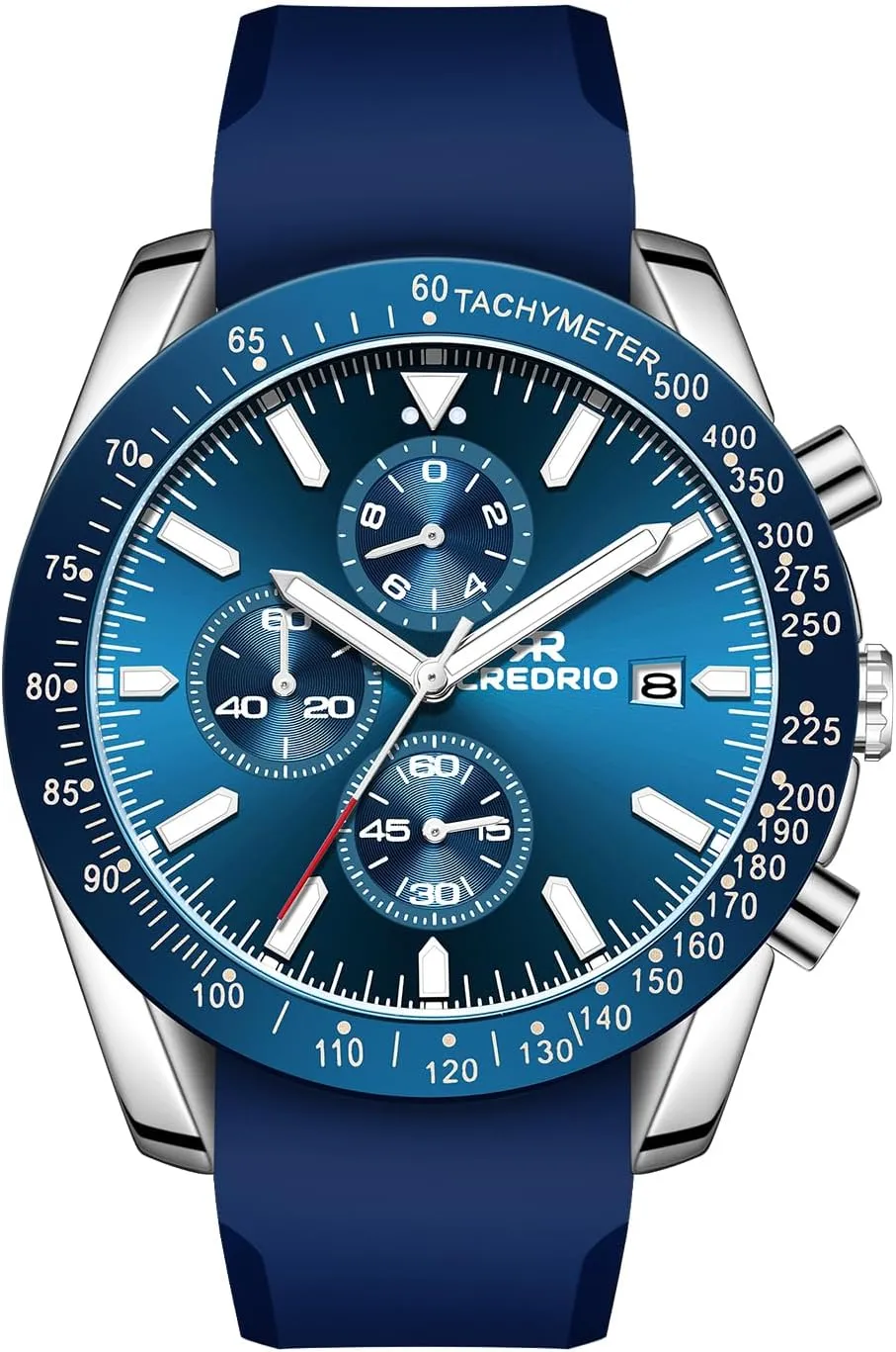 Business Watches,Silicone Strap Watches for Men,Quartz Chronograph Mens Watches,Analog Waterproof Luminous Men Wwrist perimeter Watch,Sports Work 