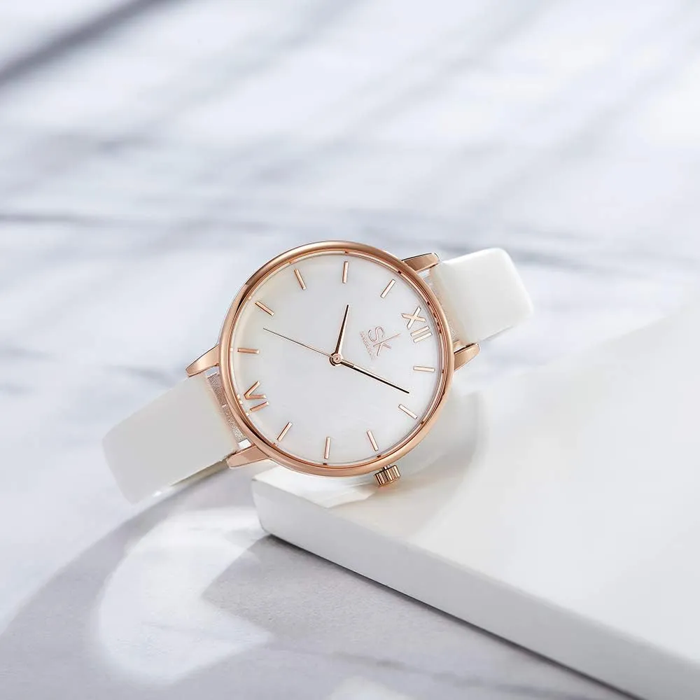 Business Wristwatch Simplicity Creative Women Watch Genuine inviting authentic kilogram rebellious Leather Elegant Women Watches Ladies 