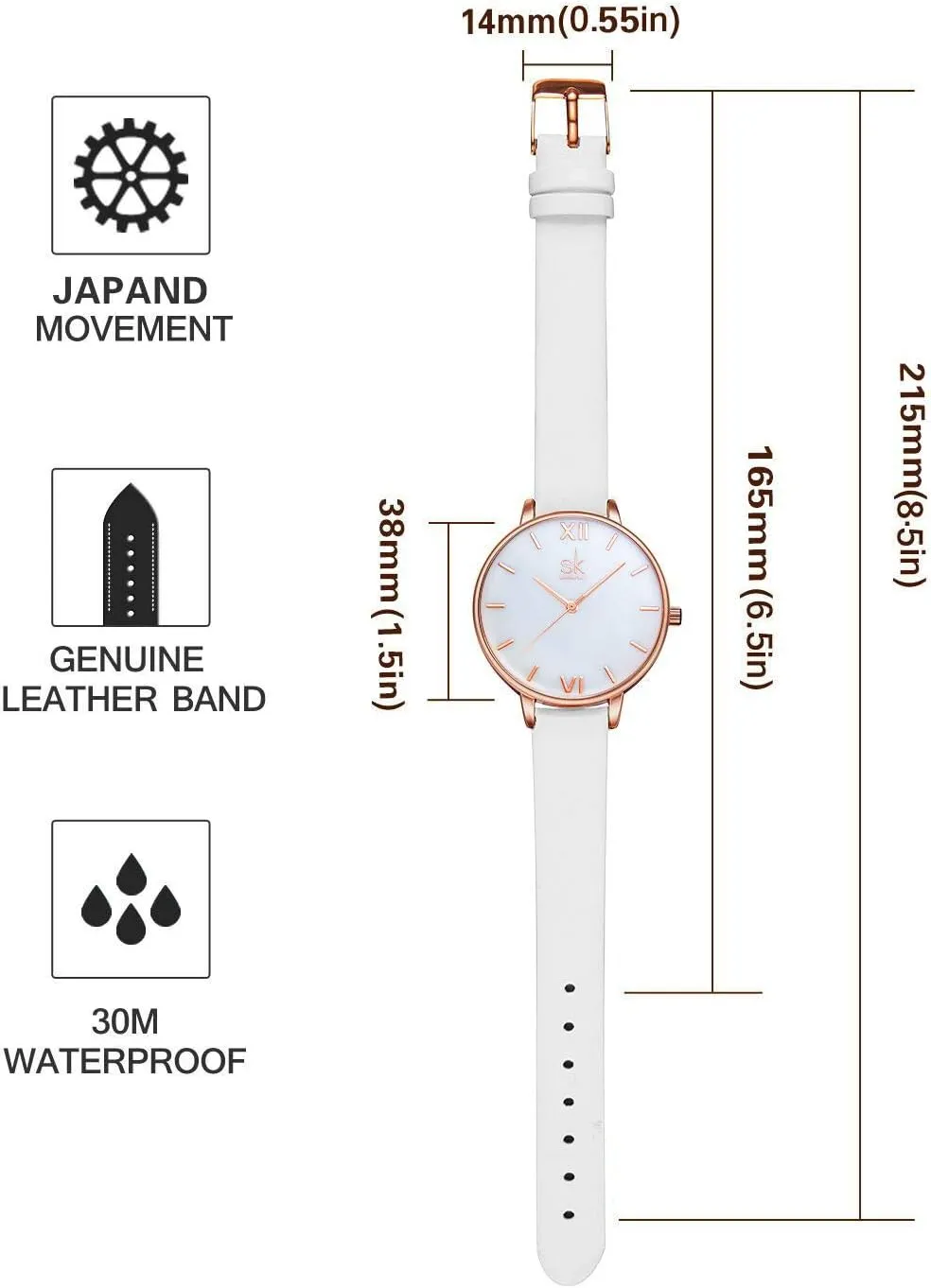 Business Wristwatch Simplicity Creative Women Watch Genuine inviting authentic kilogram rebellious Leather Elegant Women Watches Ladies 