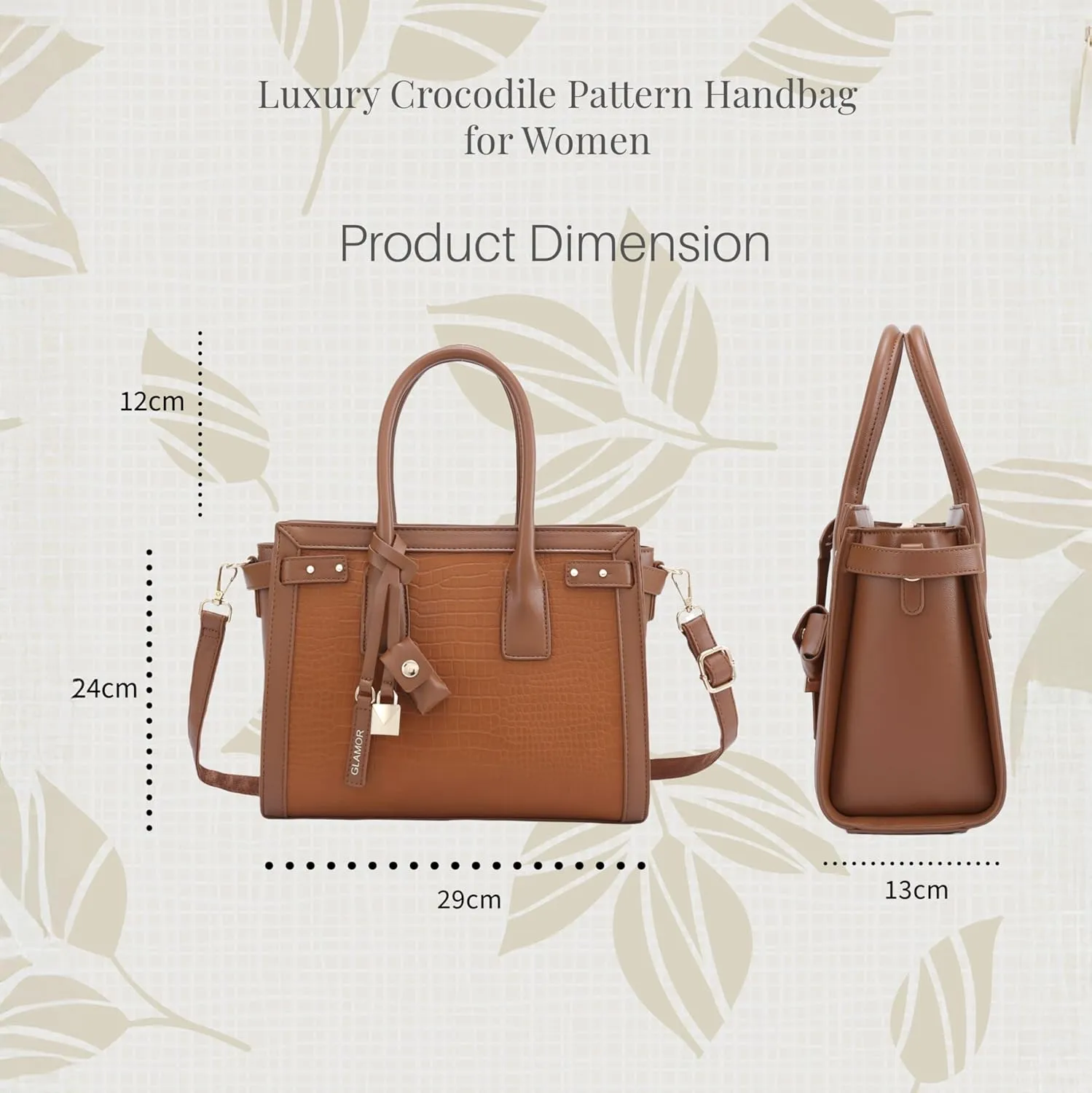 �C Designer Style Tote Bag �C Elegant PU Leather Shoulder Purse �C Multiple Colors expert innocent tribal Luxury Crocodile Pattern Handbag For Women 