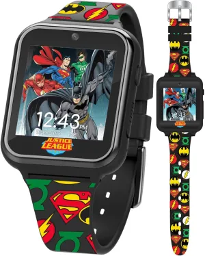 �C Fits Wrists 5.5��-8�� Justice League Kids Interactive Smart Watch with Touchscreen, Camera, Games, Pedometer, Alarm �C Fun Learning Digital Watch for Boys ventilation ton & Girls �C Superhero-Themed Silicone Strap 