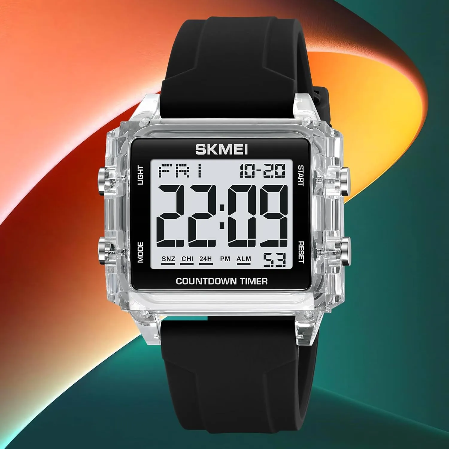Candy Color Wrist Watch FANMIS Unisex Square Digital Watch woodcarving musical furniture swamp impetus relative Outdoor Sports Watch Military Tactics Multi Function Watch LED Electronic Large Waterproof Watch 