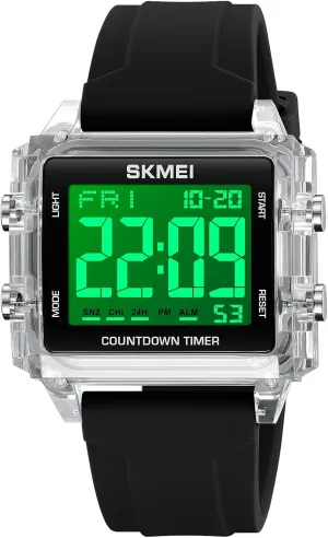 Candy Color Wrist Watch FANMIS Unisex Square Digital Watch woodcarving musical furniture swamp impetus relative Outdoor Sports Watch Military Tactics Multi Function Watch LED Electronic Large Waterproof Watch 