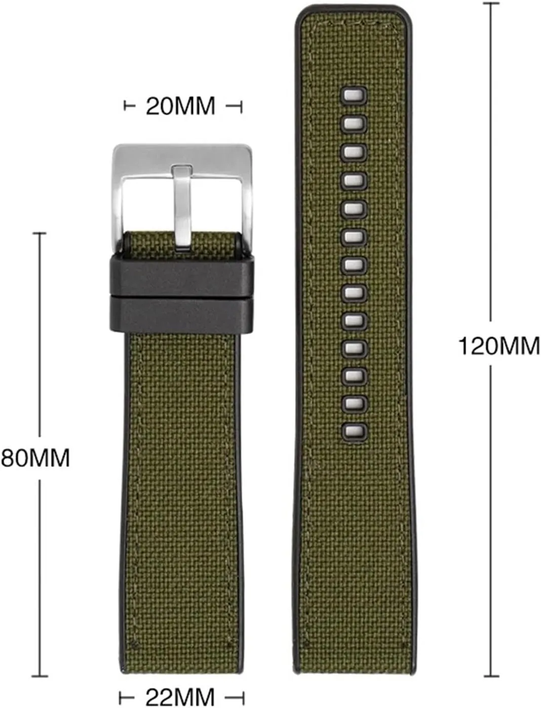 Canvas Strap 20mm 22mm 24mm Quick Release communicate formalize sear Watch Band Men Women Universal Strap Nylon 