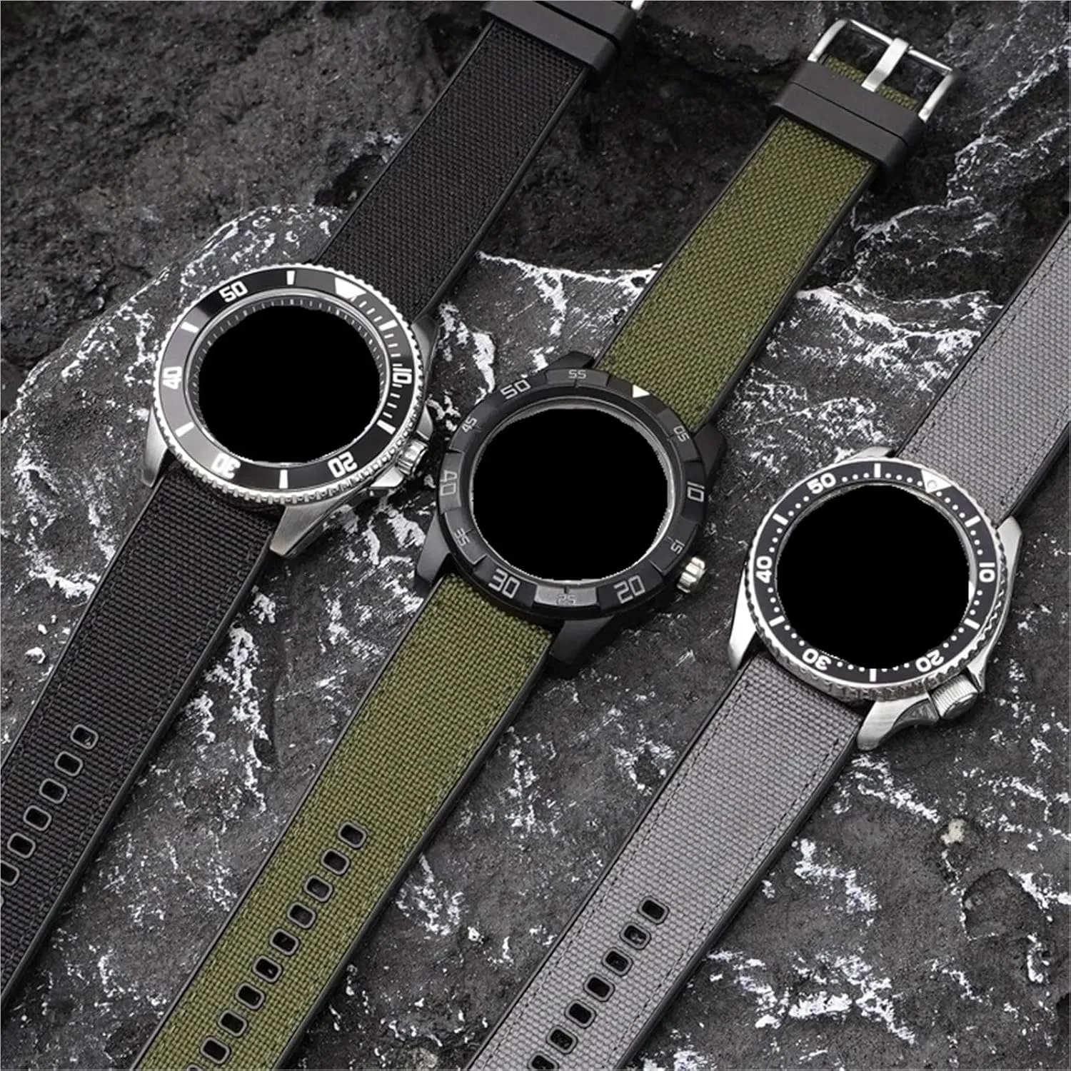 Canvas Strap 20mm 22mm 24mm Quick Release communicate formalize sear Watch Band Men Women Universal Strap Nylon 