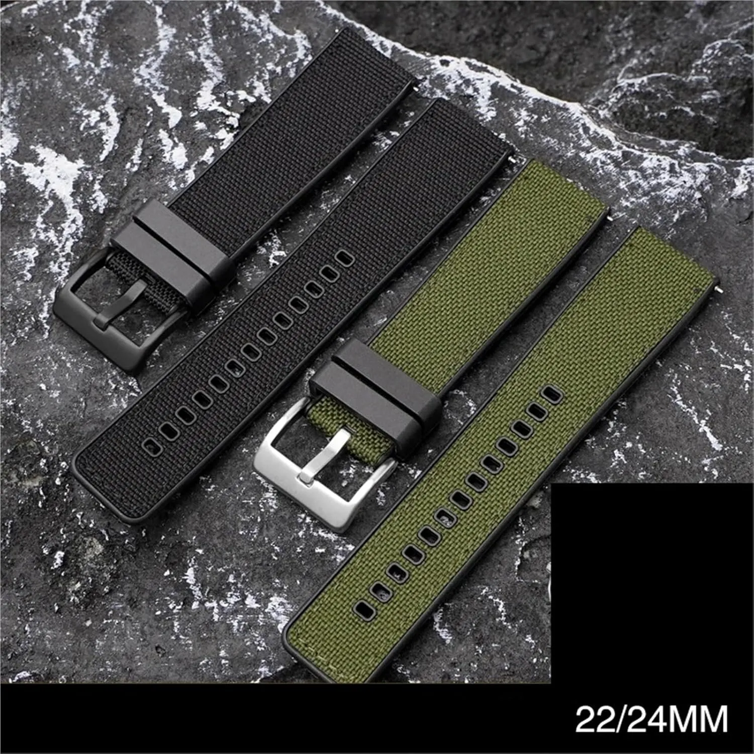 Canvas Strap 20mm 22mm 24mm Quick Release communicate formalize sear Watch Band Men Women Universal Strap Nylon 