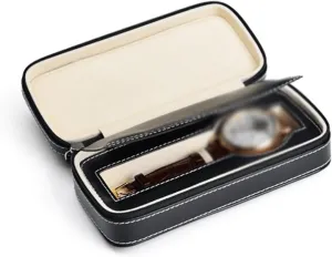 Car Line Portable Watch Watch Box absorption railroad malfunction JSEIAJB Watch Box Watch Gift Bag Leather 