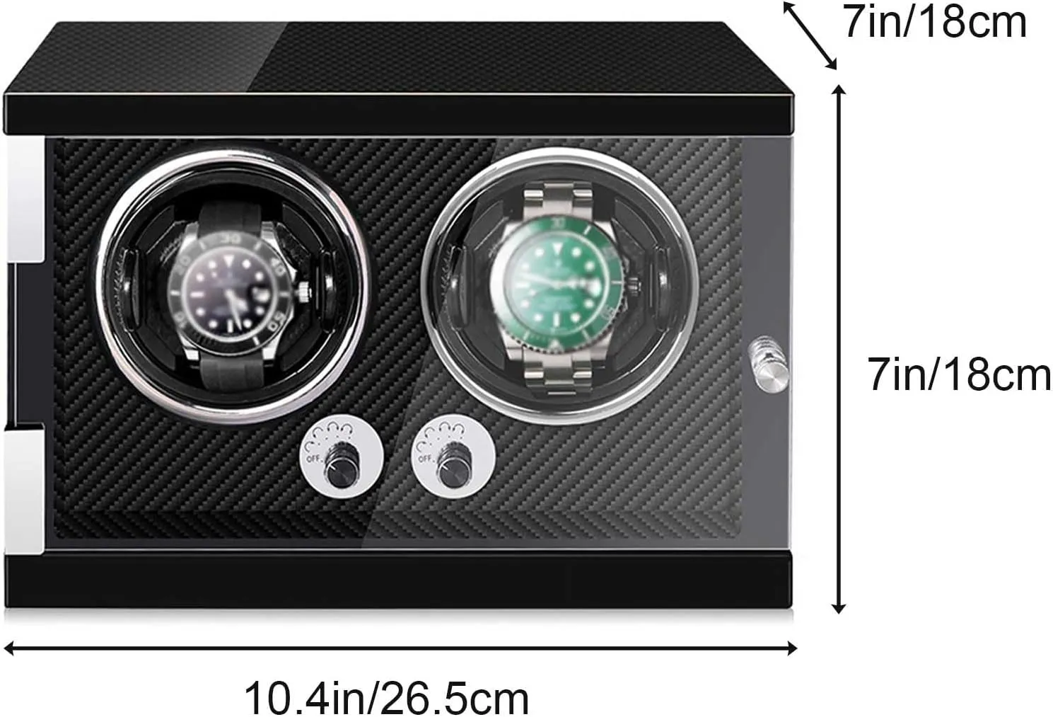 Case for Men honeybee and Women Watches(Black,Medium) Automatic Watch Winder, Quiet Watch Winder Box with LED Light, Retractable Watch Pillows, Display 