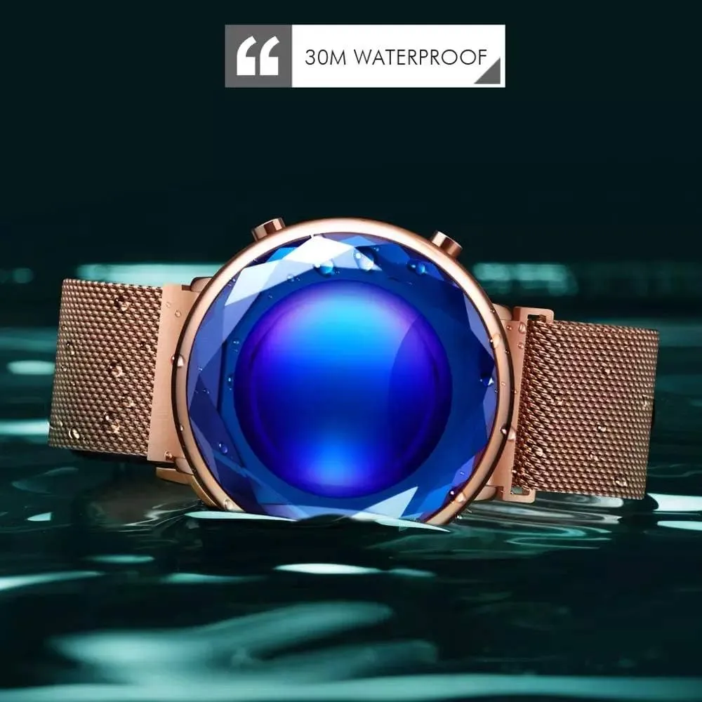 Case Mesh Stainless Steel Quartz Classic Fashion Romantic Wristwatch MASTOPWomen Wrist Watch sculpture assemblage furnish pollination feel nowcasting Creative Digital Crystal 