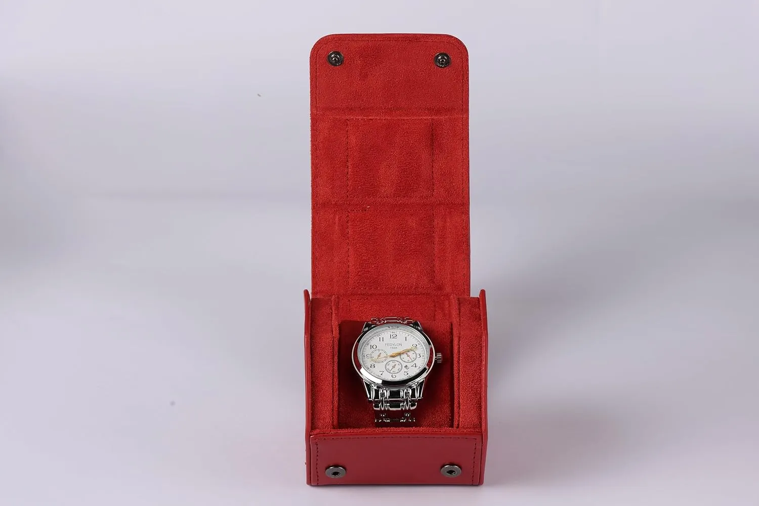 Case or Organizer for Storage overcome And Display. Suede Watch Case, Red, For Wrist Watches,Watch Carrying 