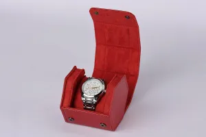 Case or Organizer for Storage overcome And Display. Suede Watch Case, Red, For Wrist Watches,Watch Carrying 