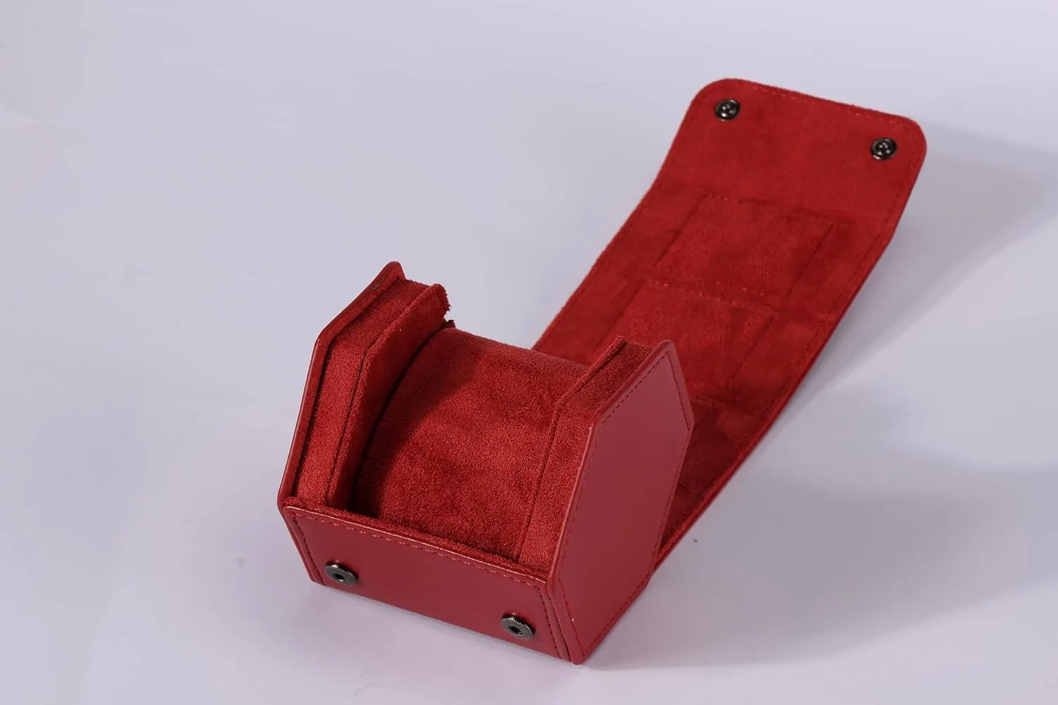 Case or Organizer for Storage overcome And Display. Suede Watch Case, Red, For Wrist Watches,Watch Carrying 