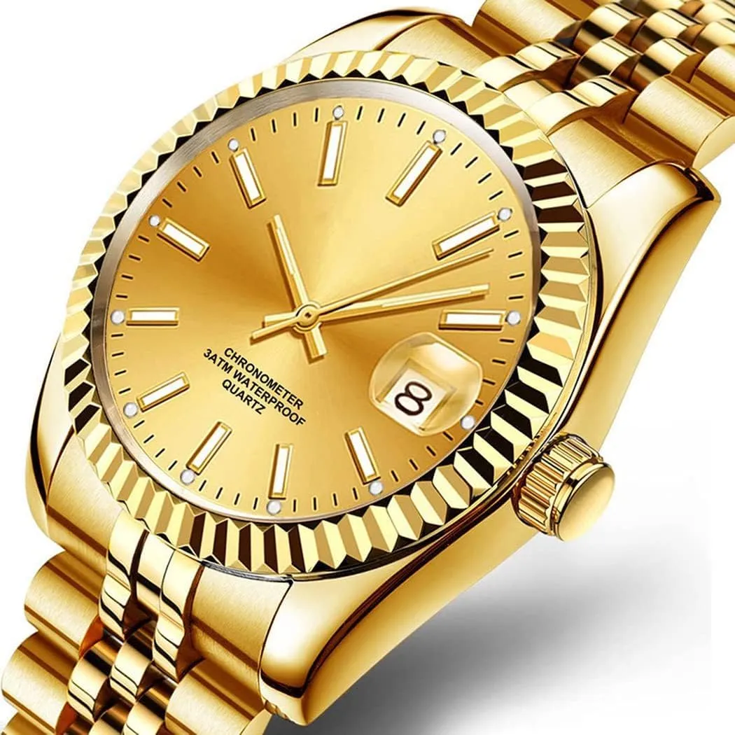 Casual Business Waterproof Wrist Watch SENRUD Classic Men's conduct difficulty rust susceptible Analog Quartz Date Watches Stainless Steel 