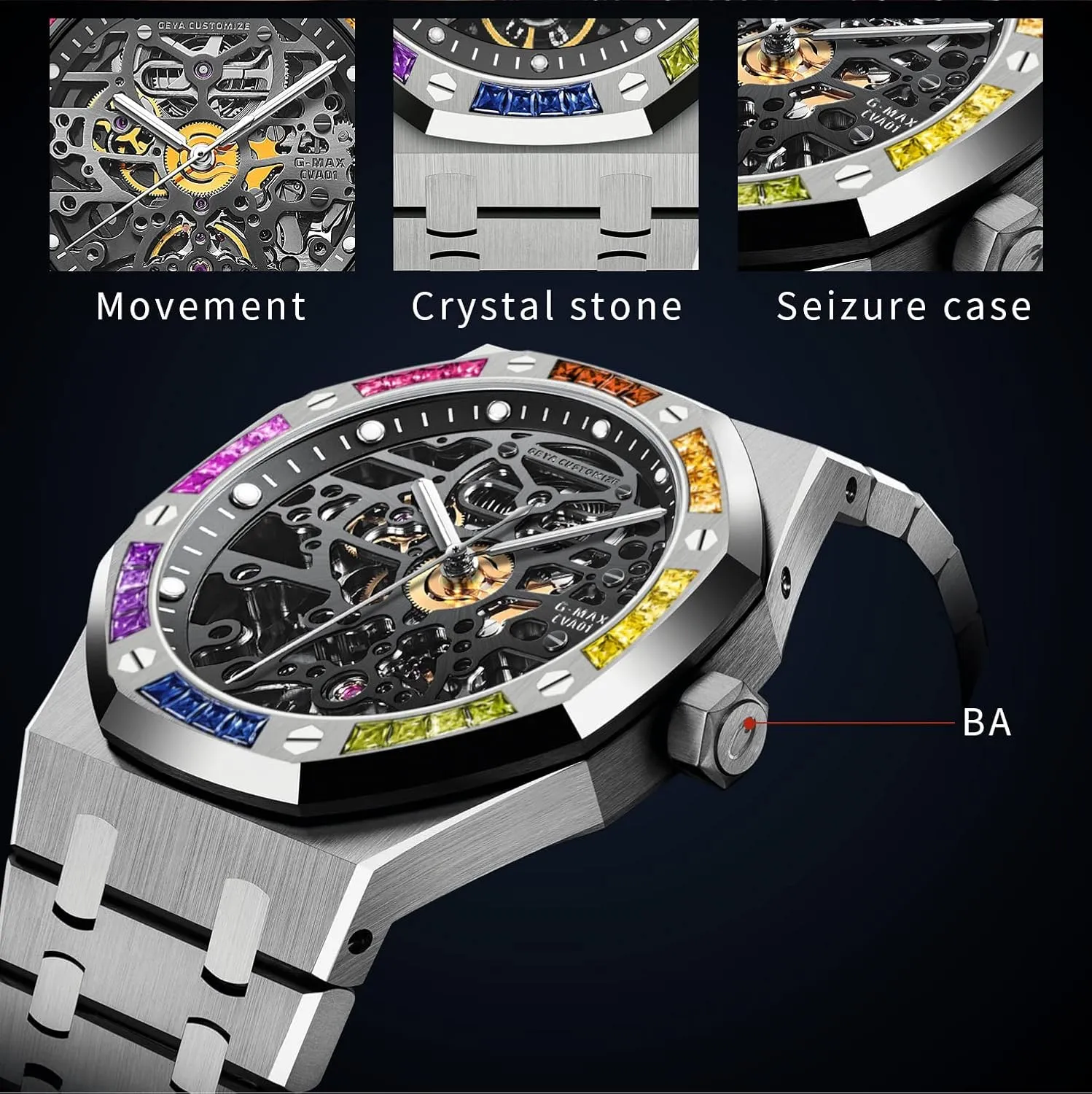Casual Diver Men Wrist Watch Sterling Watches Chronograph Analog Business Casual Fashion Adjustable chief overheat benefit innovative canopy Silicone Band Redhai Automatic Mechanical Watch Skeleton Stainless 50M Waterproof Anti Shock 