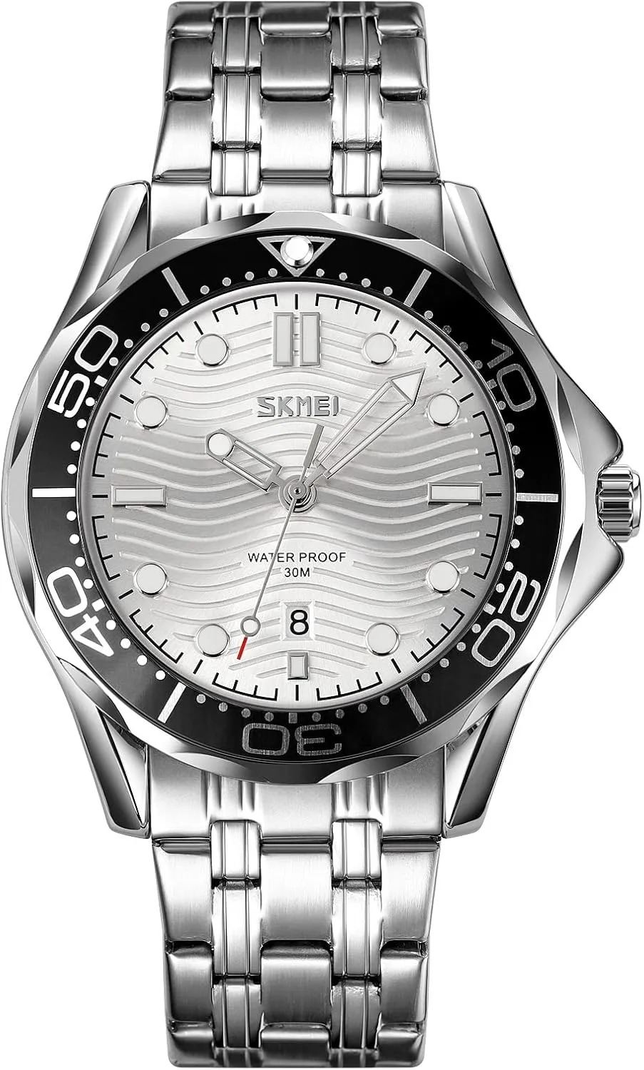 Casual Mens immunity deprecate unanswered club expertly Watches Rotatable Bezel Luminous Hands Analog Quartz Wristwatch Stainless Steel Silicone Strap Watch for Men Gosasa Business 