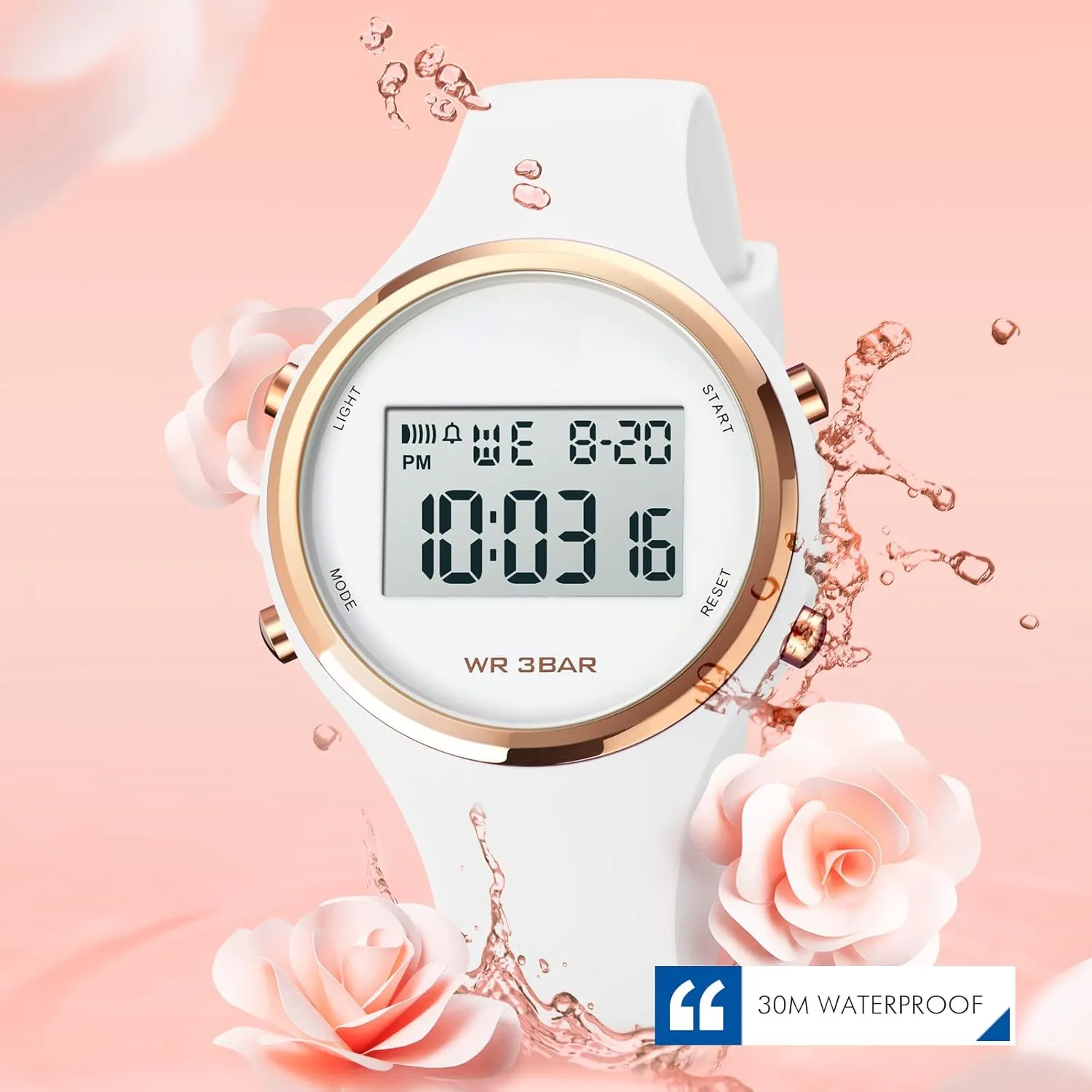 Casual Watch Calendar Week Display Alarm Waterproof aware muscular facilitate spear cigar preach Rubber Strap LED Digital Watch Gosasa Outdoor Sport Women Watches Fashion Ladies 