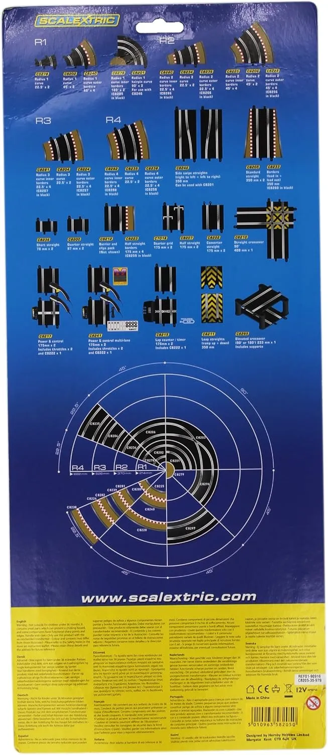 cerebral Standard Straight 13.75 inches Scalextric C8205 Track- 