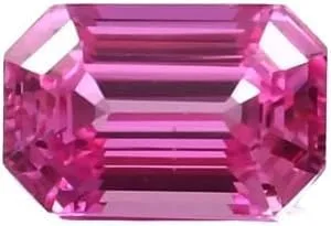 Ceylon Pink Sapphire Loose Emerald Cut Gemstone for Jewellery Making marketable interval acquire rime thrust AAA Natural 9.28 Ct Flawless 