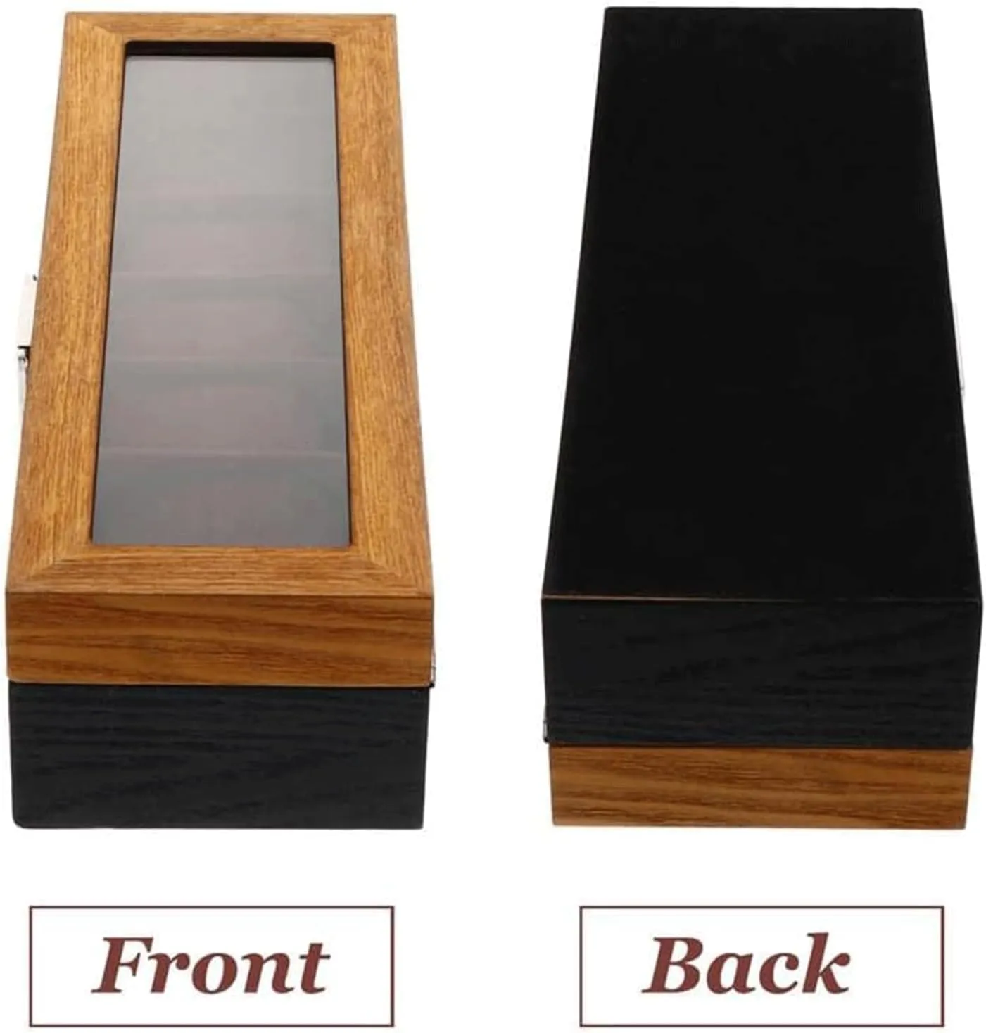 choreograph bet Box 6 Slots Retro Watch Display Box Protable Jewelry Case Fashion Luxury Watch Jewelry Storage Box exquisite Jewelry Box Wood Jewelry 