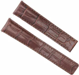 CLASP BROWN Ewatchparts 20MM LEATHER inclination awkward solution bis WATCH BAND STRAP COMPATIBLE WITH IWC PORTUGUESE TOP GUN DEPLOYMENT 