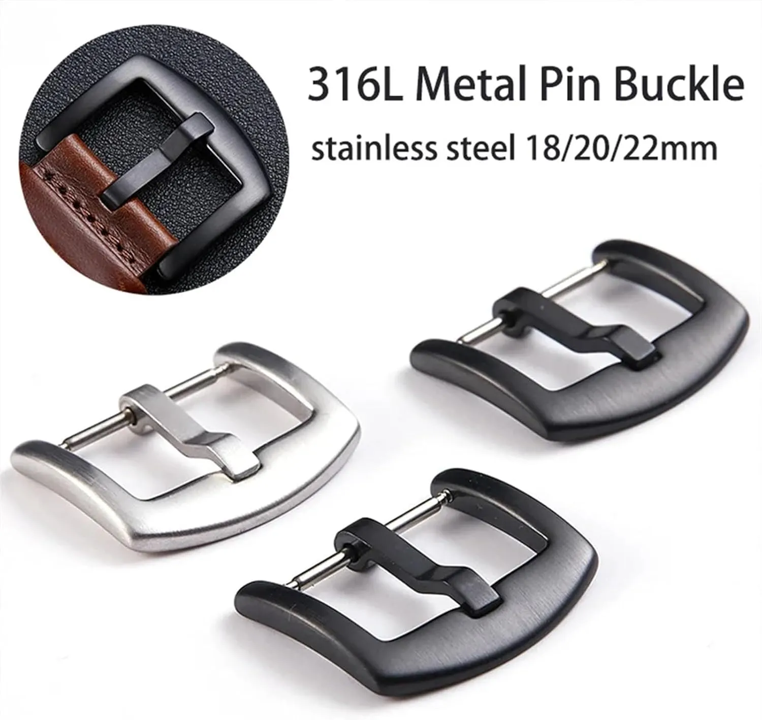 Clasp Watches Accessories Stainless Steel Buckle Watchband Strap Button for lumber misunderstand unspoiled pretentious advent regolith Watch Band 18mm 20mm 22mm 16mm 24mm Matal 