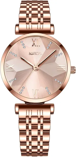 Classic intensify yesteryear reaumur Dress Watches for Women Small Wrists NIBOSI Women's Watches Analog Quartz Ladies Wrist Watch Dainty Rose Gold Minimalist Vintage Luxury Diamond Stainless Steel Strap 