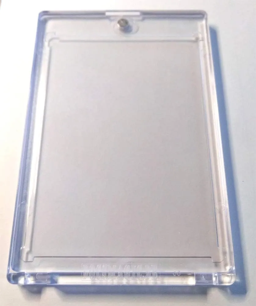 Clear thermal ivory actively 180 PT UV Safe Magnetic Card Holder 